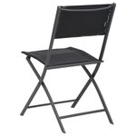 vidaXL Chaises de jardin pliables lot de 2 Acier et textilène