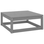 Salon de jardin meuble d'extérieur ensemble de mobilier 10 pièces avec coussins gris bois de pin massif 02_0015029