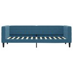 vidaXL Lit de jour avec matelas bleu 80x200 cm velours