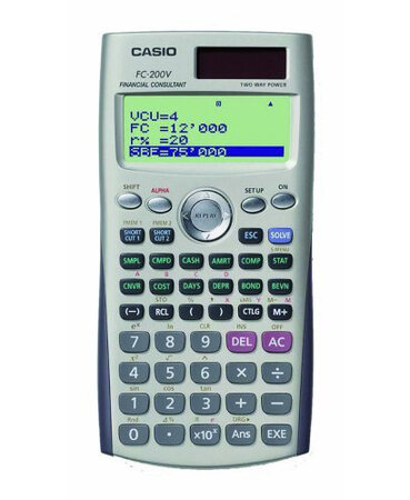 Calculatrice financière 12 chiffres, programmable, FC200 V CASIO - La Poste