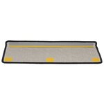 vidaXL Tapis d'escalier 15 Pièces 65x21x4 cm Anthracite