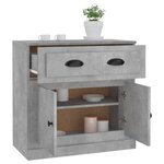 vidaXL Buffet gris béton 70x35 5x67 5 cm bois d'ingénierie