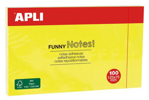 Notes 125X75 Jaune Vif
