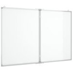 Tableau magnétique panneau écriture école maison bureau pliable 100 x 80 x 1 7 cm aluminium 02_0045515