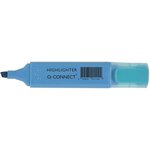 Surligneur tracé 2/5 mm pointe biseautée couleurs éclatantes bleu Q-CONNECT