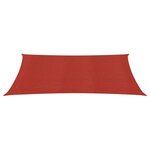 vidaXL Voile d'ombrage 160 g/m² Rouge 2 5x3 5 m PEHD