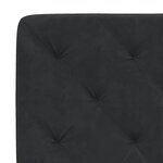 vidaXL Cadre de lit avec lumières LED noir 160x200 cm velours