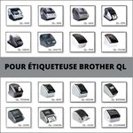 Pack de 10 Rouleaux d'étiquette compatible BROTHER DK-11201 étiquettes d'adresse 29mm x 90mm