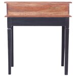 vidaXL Bureau d'écriture et tiroirs 90x50x101 cm bois massif d'acajou