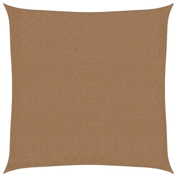 vidaXL Voile d'ombrage 160 g/m² Taupe 3x3 m PEHD