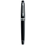 Waterman expert stylo plume laque noire  plume moyenne  cartouche encre bleue  coffret cadeau