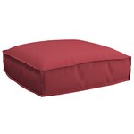 vidaXL Coussin de palette bourgogne 50x50x12 cm en tissu Oxford