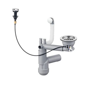 Siphon pour évier 1 cuve en granit - Gain de place