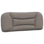 vidaXL Cadre de lit avec lumières LED taupe 100x200 cm tissu