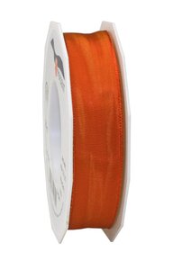 Ruban de soie acetat laitonné lyon 25-m-rouleau 25 mm rouge feu