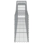 vidaXL Paniers à gabions arqués 25 Pièces 400x30x60/80 cm Fer galvanisé
