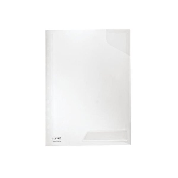 Lot de 5 Pochettes Perforées CombiFile A4 PP Transparent LEITZ