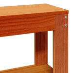 vidaXL Cadre de lit sans matelas cire marron 90x190 cm bois pin massif