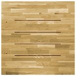vidaXL Dessus de table Bois de chêne massif Carré 23 mm 80x80 cm