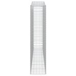 vidaXL Paniers à gabions arqués 5 Pièces 400x50x220/240 cm Fer galvanisé