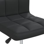 vidaXL Chaises à manger lot de 2 noir similicuir