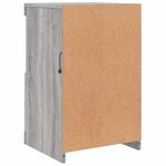 vidaXL Armoire latérale et lumières LED sonoma gris bois d'ingénierie