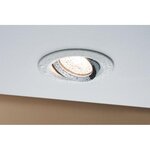 Kit spot encastré Nova blanc sans lampe orientable IP65 GU5 3 ou GU10 max 35 W