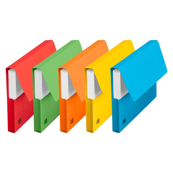 Chemise à soufflet oxford vip 25 x 32 cm couleurs assorties - paquet de 50