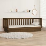 vidaXL Lit de jour Marron miel 100x200 cm Bois de pin massif
