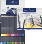 Crayons Goldfaber Permanent boîte métal de 48 pièces FABER-CASTELL