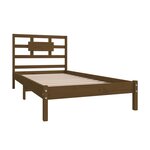 vidaXL Cadre de lit Marron miel Bois massif 100x200 cm