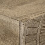 vidaXL Table console 90x30x76 cm bois massif de manguier et fer