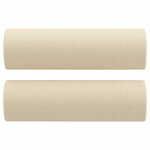 vidaXL Ensemble de canapés 2 Pièces avec coussins crème tissu