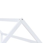 vidaXL Cadre de lit d'enfant Blanc Bois de pin massif 90 x 200 cm