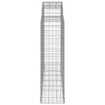 vidaXL Paniers à gabions arqués 25 Pièces 200x50x140/160 cm Fer galvanisé