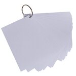 Paquet De 50 Flashcards Sous Film + Anneau - Bristol Dots Perforé - Format A6 - Blanc - X 19 - Exacompta