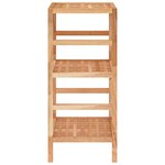 vidaXL Étagère de salle de bain 35 5x35 5x79 cm Bois massif de noyer