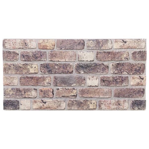 vidaXL Panneaux muraux 3D 10 Pièces marron foncé 100x50 cm EPS