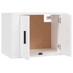 vidaXL Meuble TV mural Blanc 57x34 5x40 cm