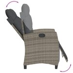 vidaXL Ensemble à manger de jardin 3 Pièces coussins gris résine tressée