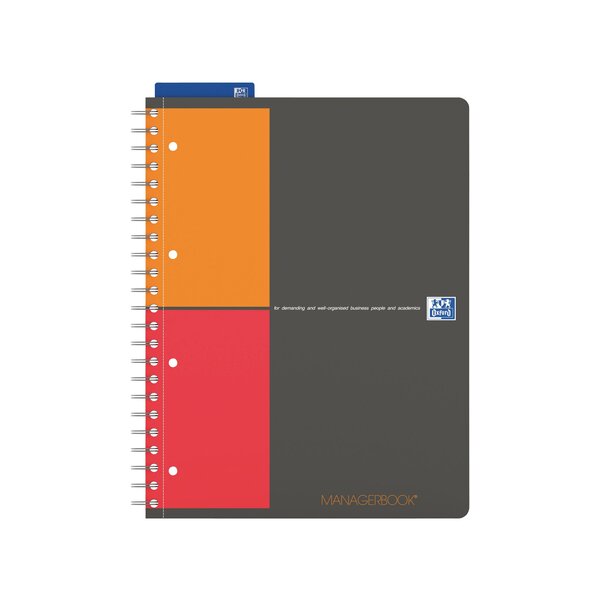 Cahier à spirales oxford manager book a4+ - 23 x 29 7 cm - 160 pages