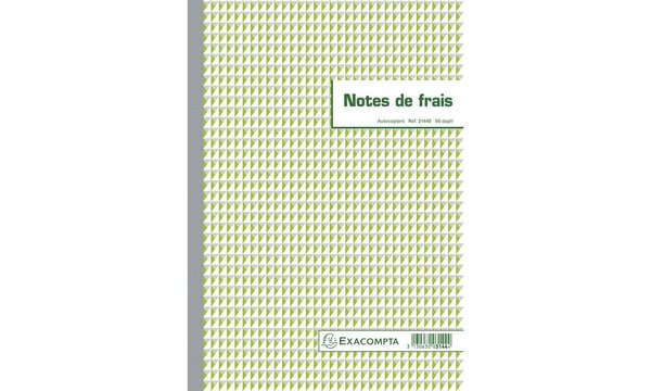 Manifold Note de frais 29,7x21cm 50 feuillets dupli autocopiants EXACOMPTA
