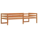 vidaXL Cadre de lit pour enfants brun cire 80x200cm bois de pin massif
