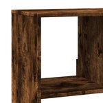 vidaXL Bibliothèque chêne fumé 100x33x125 5 cm bois d'ingénierie