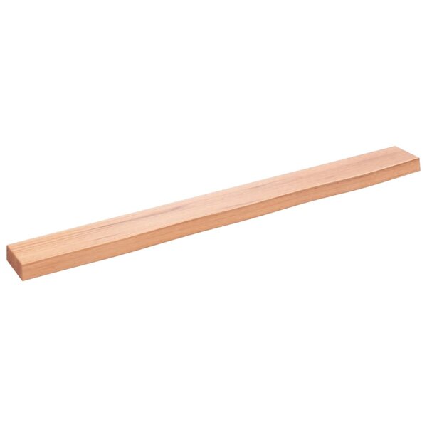 vidaXL Étagère murale marron clair 100x10x4cm bois chêne massif traité