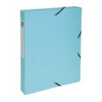 Chemise box exacompta aquarel  en carte lustrée - dos 4 cm couleurs assorties - lot de 8