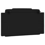 vidaXL Coussin de tête de lit noir 100 cm similicuir