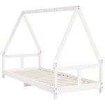 vidaXL Cadre de lit pour enfants blanc 80x200 cm bois de pin massif