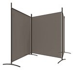 vidaXL Cloison de séparation 3 panneaux Anthracite 525x180 cm Tissu