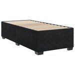 vidaXL Cadre de lit Noir 100x200 cm Velours
